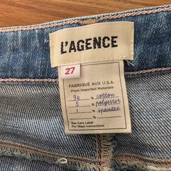 L'AGENCE Sky Blue Ankle Jeans - Picture 9 of 13